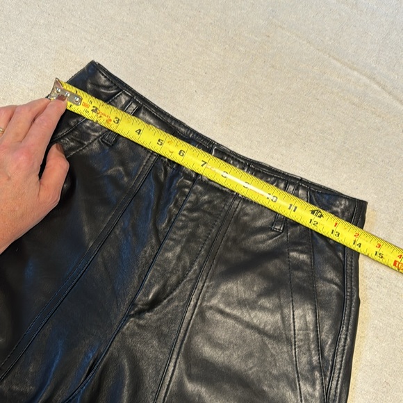 Zara patch pocket lambskin pants - Picture 7 of 9